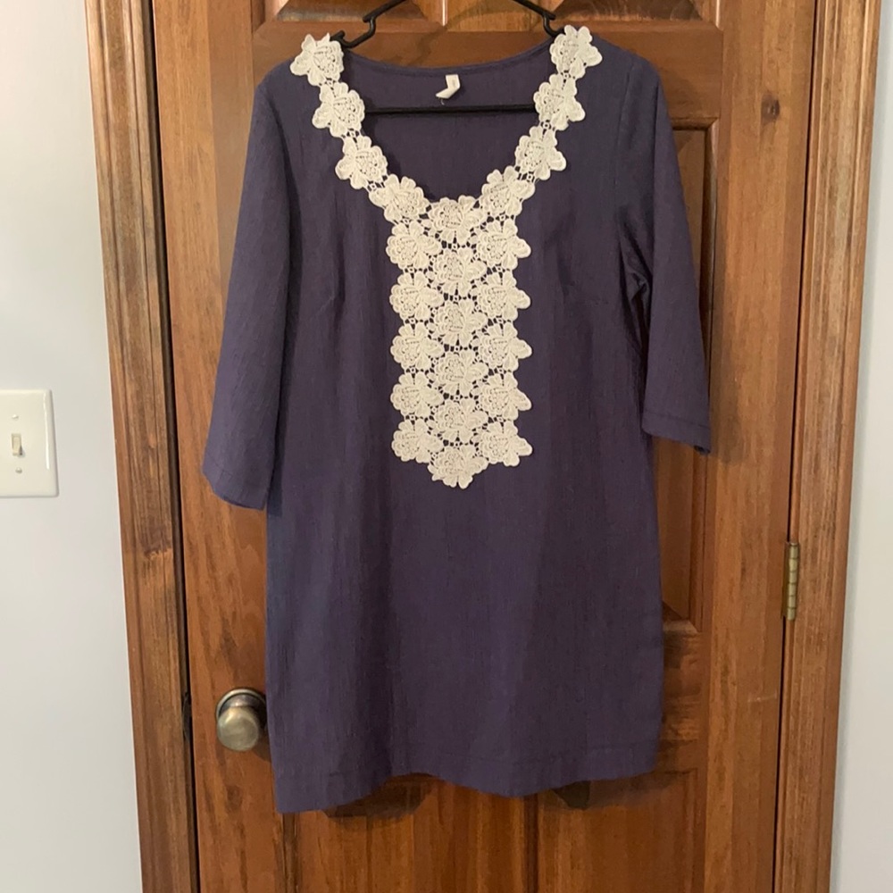 Audrey 3+1 blue Jean dress